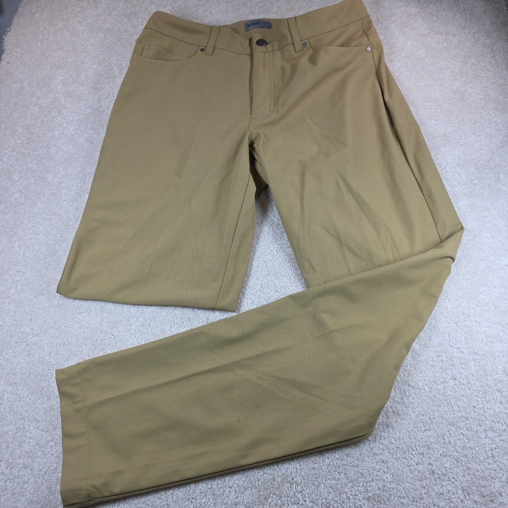 VRST Pants Mens 32x32 Beige Chino Flat Front Pockets Performance Outdoor